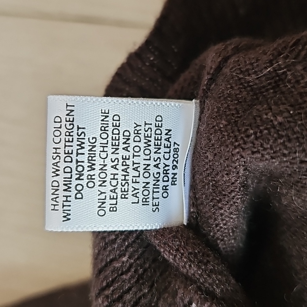 Saks Fifth Avenue Silk Cashmere Cowlneck Bubble Shoulder Longsleeve Sweater, Med - Picture 10 of 15